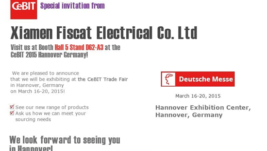Η Φισκάτ θα εκθέσει στην Έκθεση στο Ανόβερο της Γερμανίας τον Μάρτιο 16-20, 2015